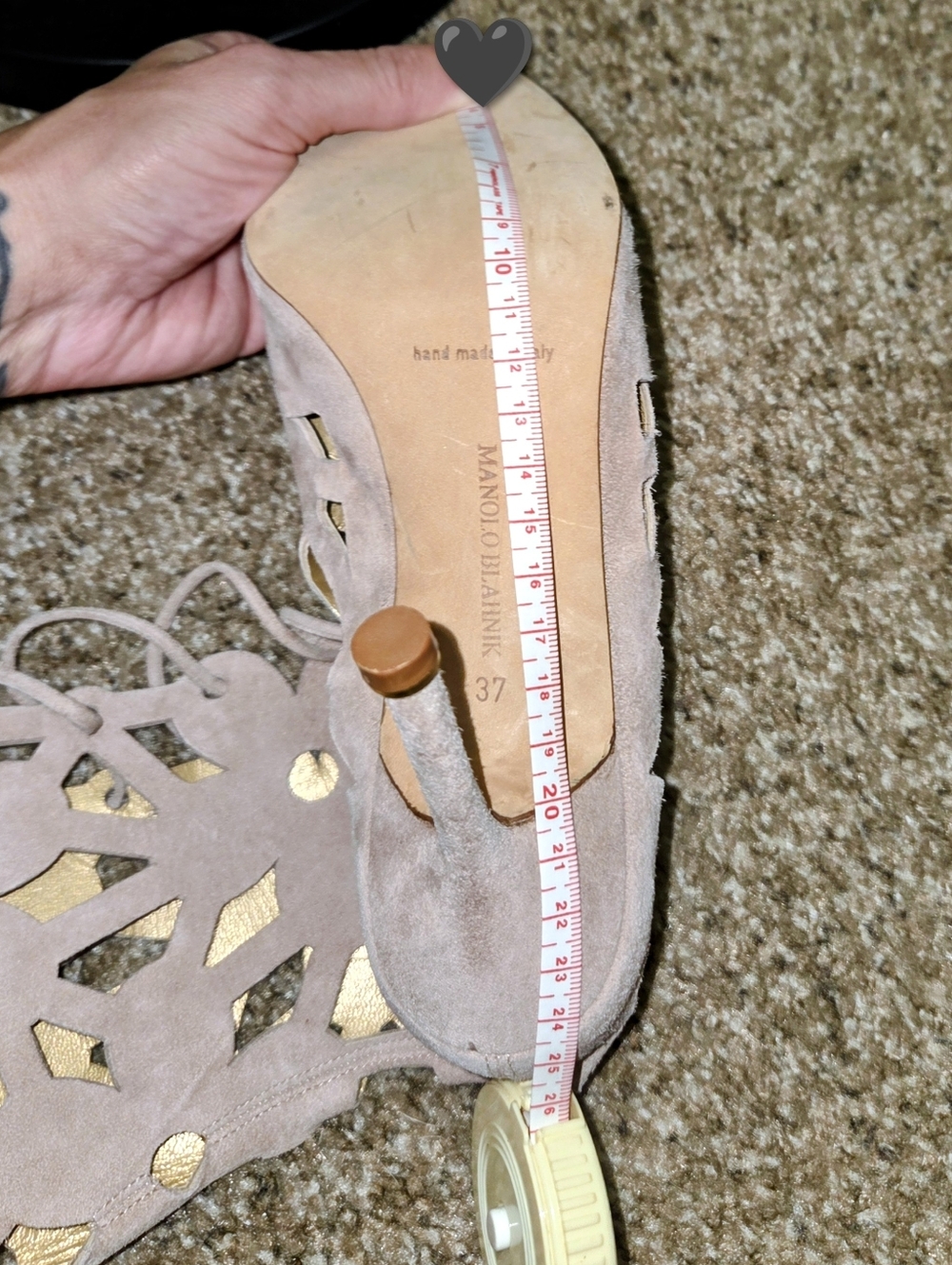 Manolo Blahnik RARE Laser-Cut Cutout Lace-Up Knee-High Heeled Boots- Tan 37 EUC - Picture 5 of 17